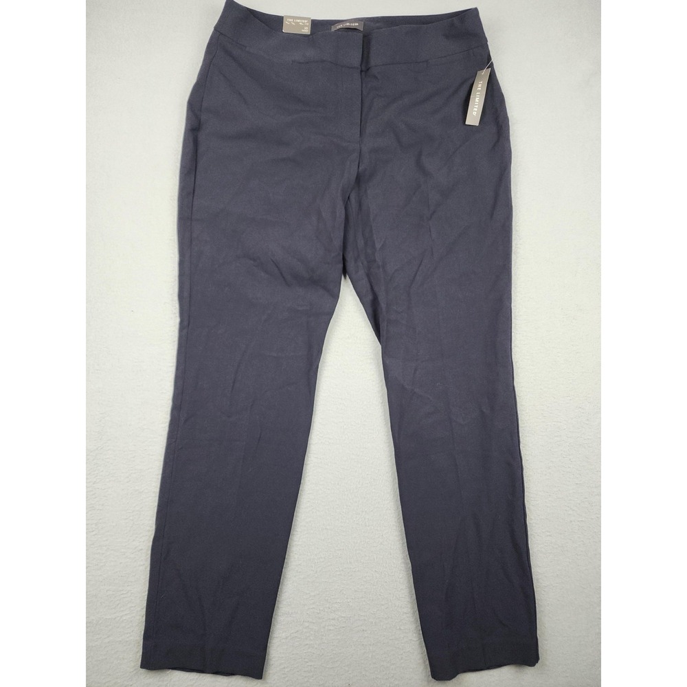 The Limited Dress Pants Womens 10 Navy Skinny Ponte Pull On Stretch NWT
